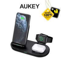 Aukey LC-A3 3 in 1 Wireless Charging Station Stand Charging Dock