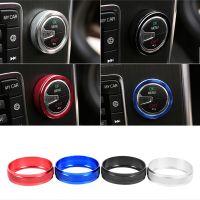 Aluminum Alloy Car Air Conditioning Volume Switch Knob Decorative Ring Stickers For Volvo S60 V60 XC60 S60 S80 V40 Accessories