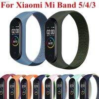 ﹉✸ Nylon Strap For Xiaomi Mi Band 3 4 Elastic Closed Wriststrap For Miband 3 4 Bracelet Montre For Mi3 Smart Watch High Quality Hot