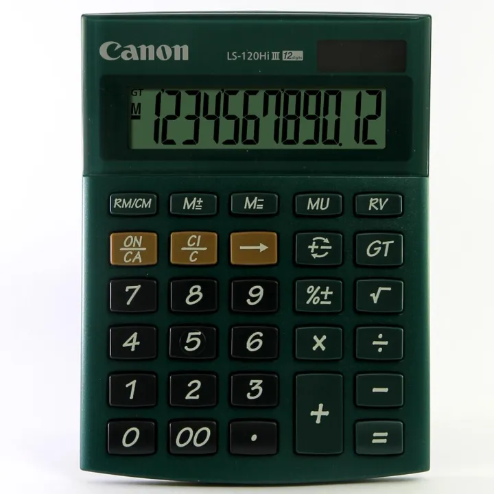 Canon LS-120Hi III 12-digit Desktop Calculator (GREEN) | Lazada PH