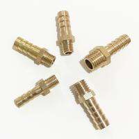 5pcs 6mm 8mm 10mm Hose Barb To M8 M10 M12 M14 M16 Metric Male Thread Brass Hosetail Pipe Fitting Connector Watering Systems Garden Hoses