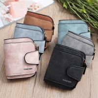 【hot】❐₪﹉  Fashion Womens Short Wallets Leather Matte Small Coin Purse Money Hasp Clutch Credit Card Holder Clip