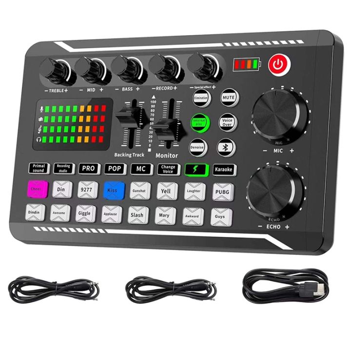 Voice　Card　and　Effects　Audio　Mixer　DJ　Sound　with　Interface　Audio　Mixer,Live　and　PH　Studio　Changer,Podcast　Production　Lazada