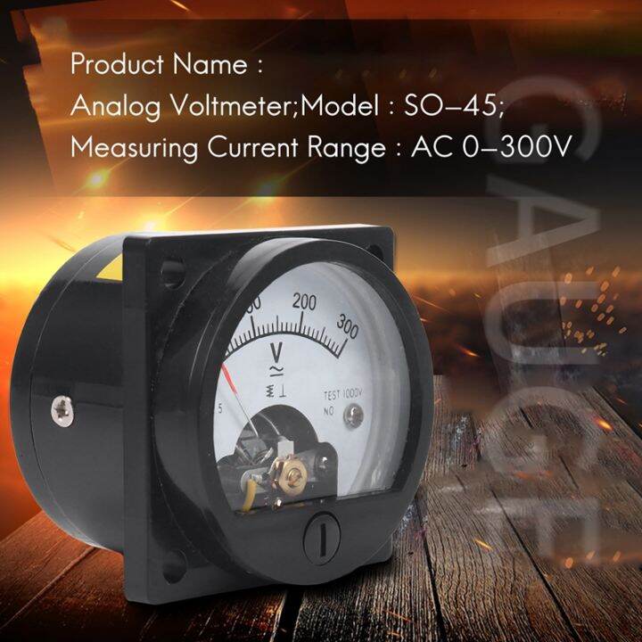 ac-0-300v-round-analog-dial-panel-meter-voltmeter-gauge-black