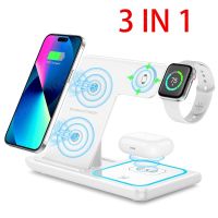 ▼﹍ Foldable 3 in 1 Wireless Charger Stand For IPhone 14 13 12 11 Apple Samsung Watch Airpods Pro IWatch Fast Charging Dock Station