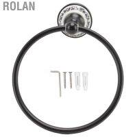 Rolan Wall Mounted Towel Ring  Brass Smooth Feel Handy Towel Ring Holder Keep Tidy with Fittings for Bathroom