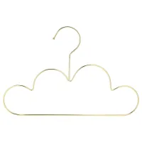 10Pcs Hangers Non Slip Metal Toddlers Clothes Hanger Golden Kids Cloud Shape Coat Hanger Clothing Storage Organizer Rack