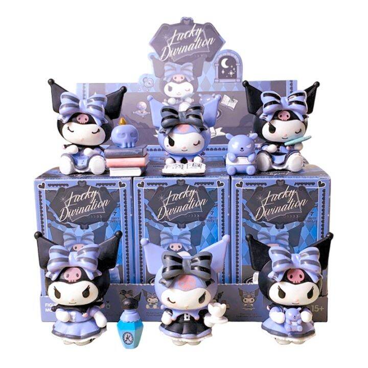 6Pcs/Set Magic Kuromi Series Sanrio Kuromi Q Version Figures Dolls