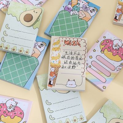 เกาหลีเครื่องเขียนโรงเรียนอุปกรณ์ Kawaii Sticky Note กระดาษการ์ตูนน่ารักนักเรียนหมายเหตุ Note Book Creative N ครั้งสติกเกอร์การ์ตูน-Yrrey