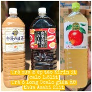 Trà Sữa, Nước Ép Táo Nhật Bản, thức uống ít calo giảm cân Kirin chai 1.5