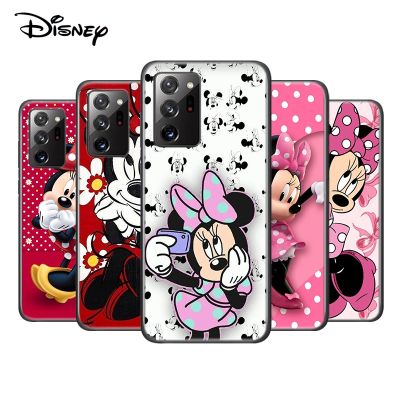 「Enjoy electronic」 Disney Minnie Mouse For Samsung Galaxy A73 A52S A72 A71 A52 A51 A22 A12 A32 A21S 4G 5G Silicone Soft Black Phone Case