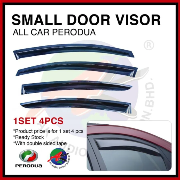 Small Door Visor 🚙 Wind Air Press 3 inch Perodua Kelisa Alza Aruz Axia ...