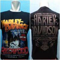 เสื้อเชิ้ตแขนสั้น พิมพ์ลาย Redwood HarleyDavidson