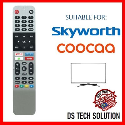 [MSIA STOCK] SKYWORTH SMART &amp; ANDROID REMOTE CONTROL REPLACEMENT พร้อม YOUTUBE NETFLIX &amp; PRIME VIDEO