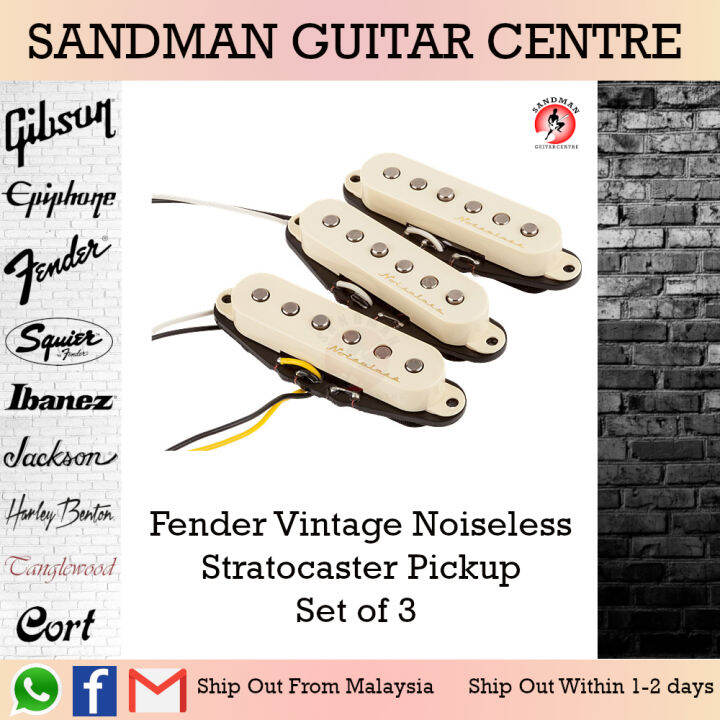 Fender Vintage Noiseless Stratocaster Pickup, Set of 3 Lazada