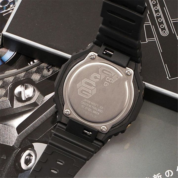 สายนาฬิกาเรซิ่นเคสป้องกันสำหรับ-casio-g-shock-ga-2100-ga-2110-ยางสายนาฬิกาแบบถอดเร็ว-bezel-refit-อุปกรณ์เสริม