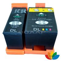 2PK Compatible Dell Series 21/22/23/24ตลับหมึกสีดำ/สีสำหรับ Dell V515w V313w V313 P513W P713W V715W เครื่องพิมพ์