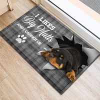 CLOOCL Pet Dog Rottweiler Doormat Decor 3D Print Animal Doormat Non-Slip Carpet Bathroom Bedroom Living Room Porch Drop Shipping