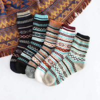 5 Pairs Thick Socks Socks Wool Socks Thermal Socks Soft Socks Mens Socks Retro Socks Winter Socks