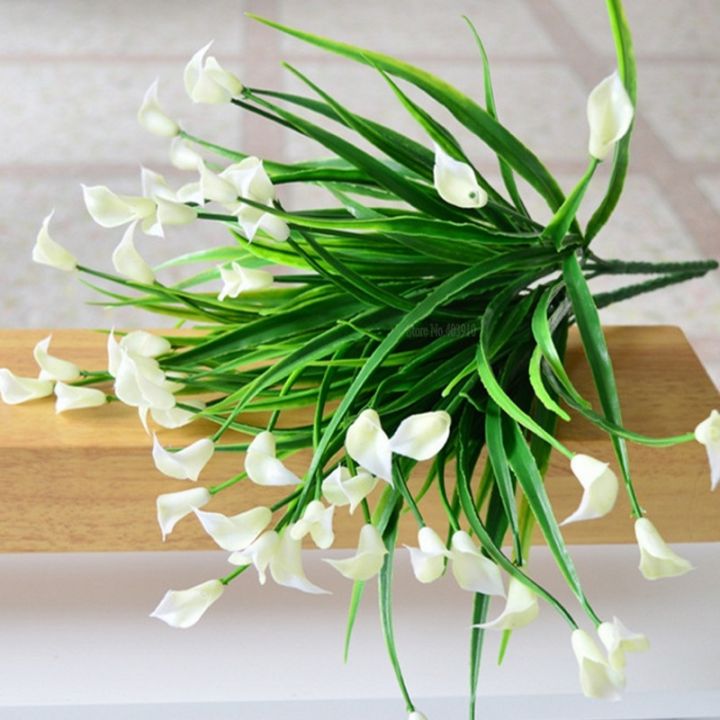 new-beautiful-25-heads-bouquet-mini-artificial-calla-with-leaf-plastic-fake-lily-aquatic-plants-home-room-decoration-flower
