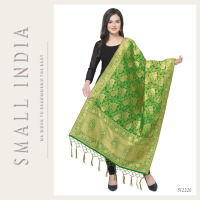 {**ส่งฟรี**} SMALL INDIA ?? Banarasi Silk ?? Weaving Dupatta