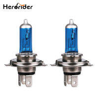 Herorider 2x รถฮาโลเจน Xenon หลอดไฟสูงต่ำ Beam H4 12V 6055W P43T 9003 Super Xenon สีขาว6000K ไฟหน้า