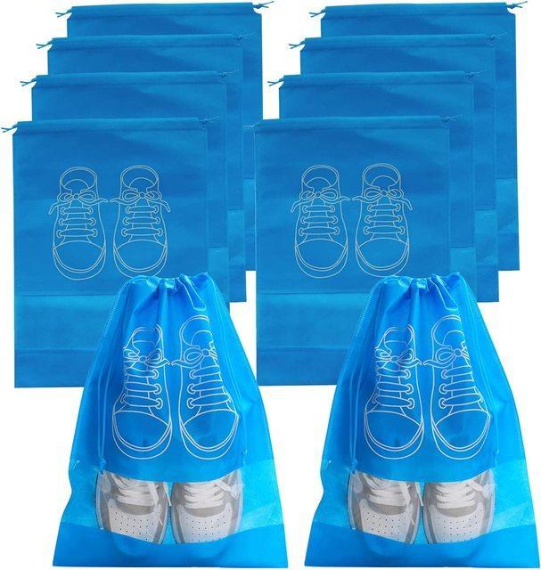 10-5pcs-shoes-storage-organizer-bags-non-woven-travel-portable-closet-bag-waterproof-pocket-clothing-tranparent-hanging-bag