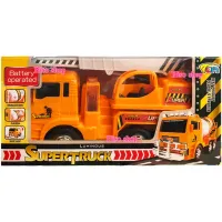 Super Truck รถเครน ใส่ถาาน วิ่งชนถอย