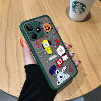 GGK เคสสำหรับ Realme C53 Realme Narzo N53การ์ตูนเกาหลีเคป๊อบ B SHOOKY RJ COOKY มีน้ำค้างแข็งโปร่งใสเคสใส่โทรศัพท์คลุมทั้งหมด