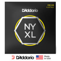 DAddario® สายกีตาร์ไฟฟ้า เบอร์ 9 Hybird แบบนิกเกิล ซีรีย์ NYXL ของแท้ 100% รุ่น NYXL0946 (Super Light Top / Regular Bottom 09-46) ** Made in USA **