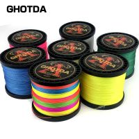 2 GHOTDA 8เส้น1000เมตร500เมตร300เมตร PE ถักเอ็นตกปลา Tresse Peche น้ำเค็มทอเหนียวแน่นทนทานมากที่เหนือกว่า