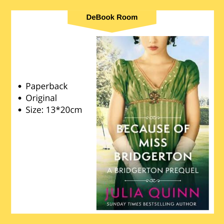 Because of Miss Bridgerton (The Rokesby 01) by Julia Quinn Lazada