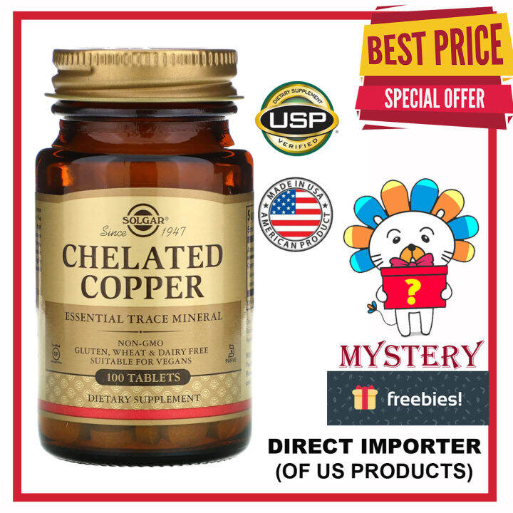 Solgar Chelated Copper 100 Tablets | Lazada PH