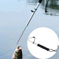 ตกปลา Telescopic สแตนเลสตกปลาน้ำแข็งกลางแจ้งตกปลาทะเล Spear Hook Tackle Tool