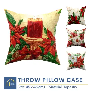 Christmas Tapestry 18x 18 Throw Pillow Covers