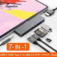 จัดส่งฟรี USB C ฮับประเภท C ไปยัง USB หลากหลาย USB 3.0ฮับ HDMI-Compatible Dock สำหรับ MacBook Pro 40 30 USBC 3.1อะแดปเตอร์ OTG ตัวแยก USB ฮับ