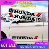 【Big Sale】2ชิ้น AMG ด้านข้างประตู Racing สติ๊กเกอร์ไวนิลติดรถยนต์สติกเกอร์สำหรับ Honda Civic Crv Accord Fit Spirior City DRL สติ๊กเกอร์รถยนต์