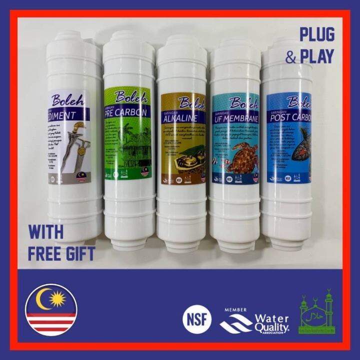 Korean BOLEH 10” I Type KOREA HALAL Alkaline UF Membrane Water Filter