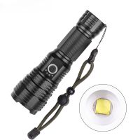 XHP70 Digital Display Strong Bright Powerful Led Flashlight Torch Light USB USB CRechargeable Camping Tactical Flashlight Rechargeable  Flashlights