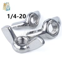 [A TOOL] 10ชิ้น1/4 5/16 18ระบบ DIN315 304มือกระชับน็อตลิ่ม WingNuts