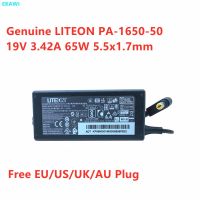 LITEON PA-1650-50ของแท้19V 3.42A 65W 5.5x1 7อะแดปเตอร์ AC มมสำหรับเครื่องชาร์จอุปกรณ์พลังงานแล็ปท็อป ACER