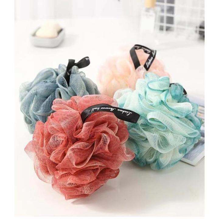 High Quality Shower loofahs Bath Ball Flower Rub Body Scrub mesh loofah ...