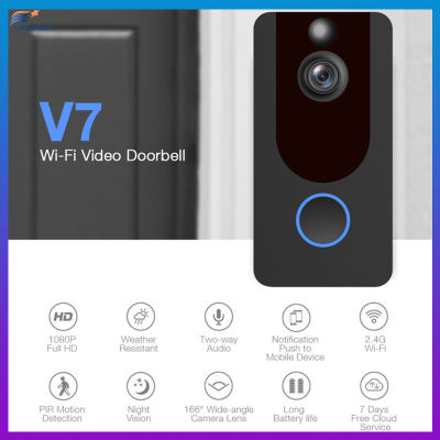 V7 Hd 1080จุดสมาร์ท Wifi วิดีโอออดกล้องภาพอินเตอร์คอม Night Vision Ip ประตูเบลล์ไร้สายกล้องรักษาความปลอดภัย