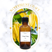 หัวน้ำหอม Fragrance Oil กลิ่น Ylang Ylang 30ml เกรดCosmeticสำหรับเทียน ก้านไม้หอม สบู่ เครื่องสำอางค์ Wonderlust Craft