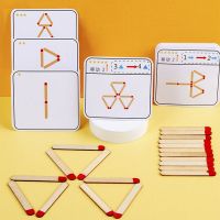 Montessori DIY Math Geometry Board Game Wooden Toys Thinking Match Logic Training Educational Toys For Kids