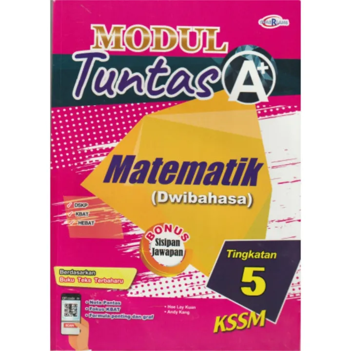 Cemerlang Buku Latihan Modul Tuntas A Tingkatan 5 Matematik Kssm 2021 Dwibahasa Lazada