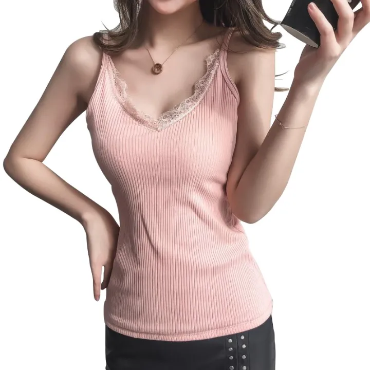 cod-the-new-korean-version-of-the-lace-side-camisole-vest-womens-summer-self-cultivation-looks-thin-inside-and-outside-wearing-threaded-bottoming-top