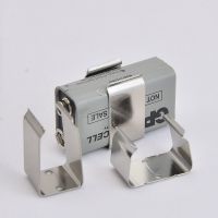 Stainless Steel 9V Battery Clip Holder For Active Electric Guitar / Bass