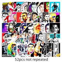 พร้อมส่ง FOOTBALL CR7 Cristiano Ronaldo sticker สติกเกอร์กันน้ำรูปแบบที่แตกต่างกัน 52 ชิ้น