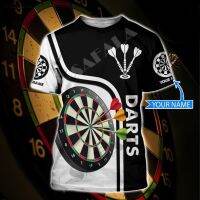 2023 Customized Fashion DARTS PERSONALIZED SHOOTER CROSS 3D Print Slim T-Shirt Tops Tees Men Short Sleeve Casual Milk Fiber Better Than 9527，Contact the seller for personalized customization